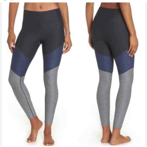 Outdoor Voices 7/8 Leggings Women's Small Mid-Rise Colorblocked Compression 793 - Picture 1 of 4
